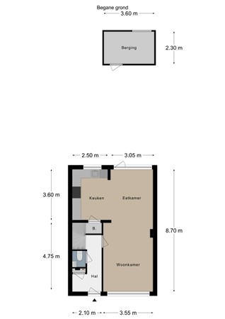 Floorplan - Bronnenstraat 24, 6291 VM Vaals